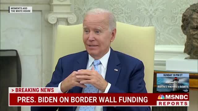 Biden: ‘No’ I Do Not Believe that the Border Wall Works