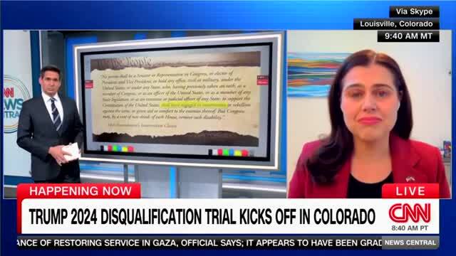 Colo. Secretary of State: 14th Amendment Trump Disqualification Trial ...