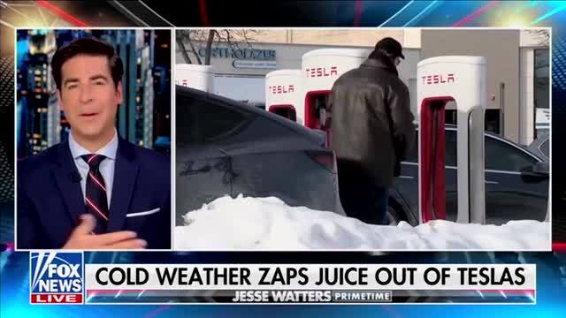 Watters Mocks Discharged Teslas over Cold Weather: Electric Car Owners ...