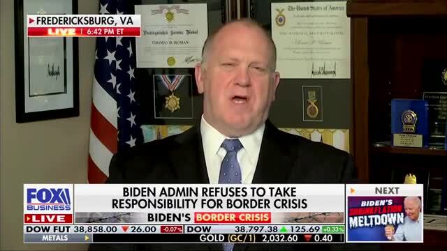 Fmr Acting Ice Director Tom Homan Explains Why Democrats ‘plan For Border Is Backfiring Clip 