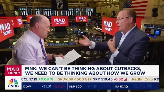 BlackRock’s Fink: Inflation Will Be Sticky, But That’ll ‘Help’ Since ...