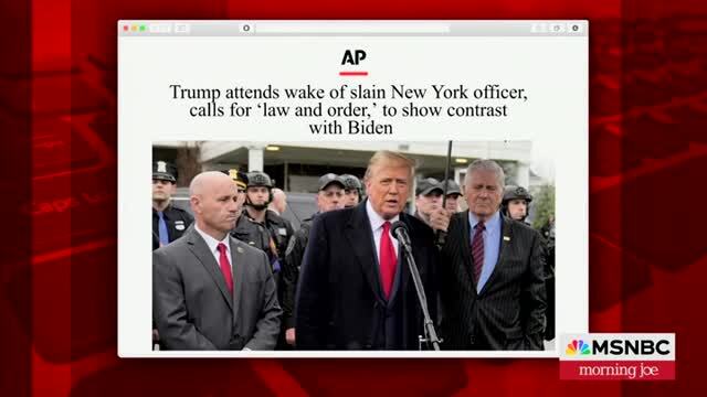 ‘Morning Joe’ on Slain NYPD Officer: Of Course, Donald Trump ‘Making It Political,’ Crime Is Down Across the Country