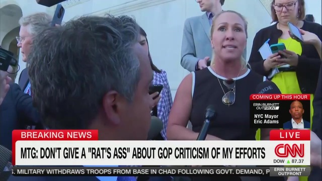 Marjorie Taylor Greene Declares, ‘I Really Don’t Give a Rat’s Ass’ About What Colleagues Say