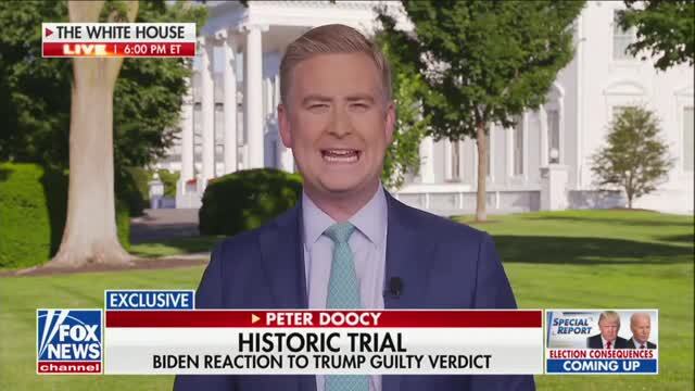 Peter Doocy Asks Biden If He’s Worried About Being Prosecuted After Trump Conviction