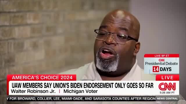UAW Member Laments Everything Is So Expensive, But Still Voting Biden Because Trump’s ‘Never Done a Hard Day’s Work’